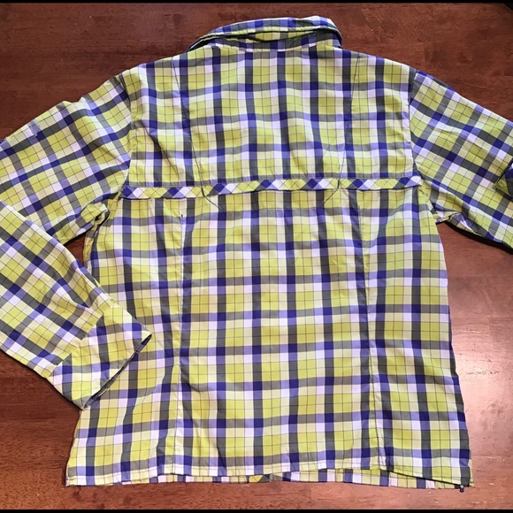 Women’s blue & yellow ~COLUMBIA shirt/ size M - Picture 6 of 8